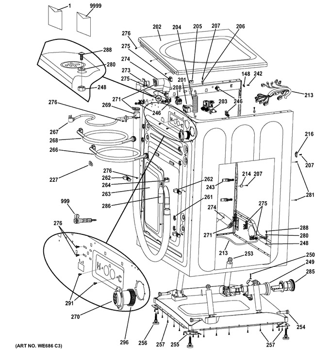 Diagram for GFWN1300J0WW