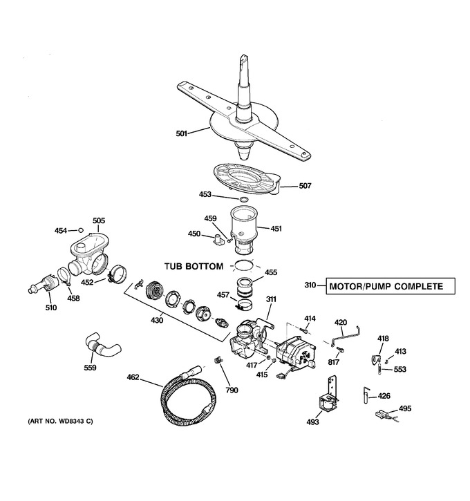 Diagram for GSD2101V50WW