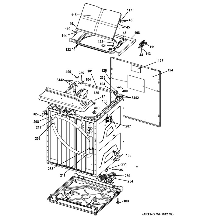 Diagram for GTUP240GM1WW