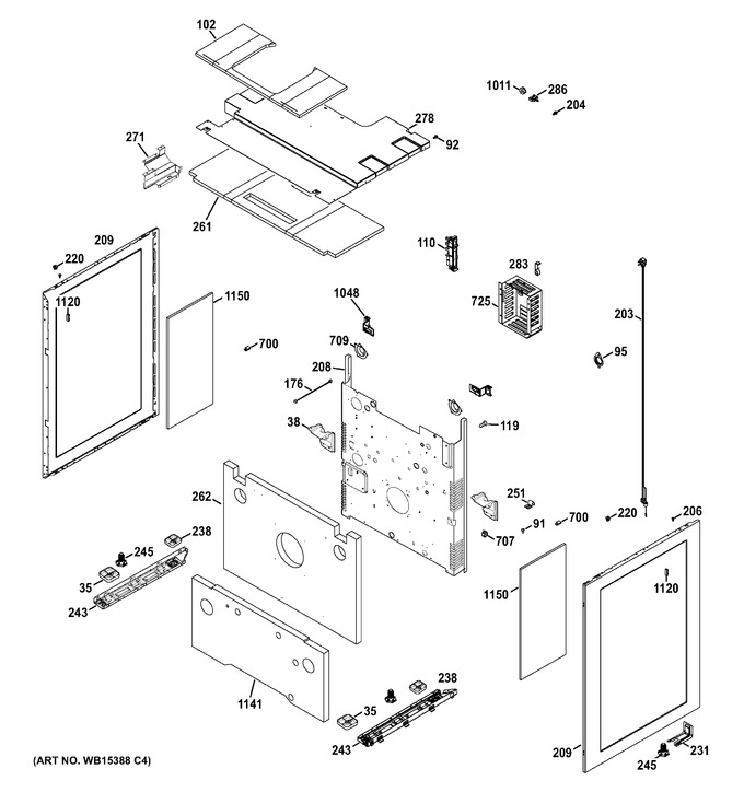Diagram for PGB950DEF2WW