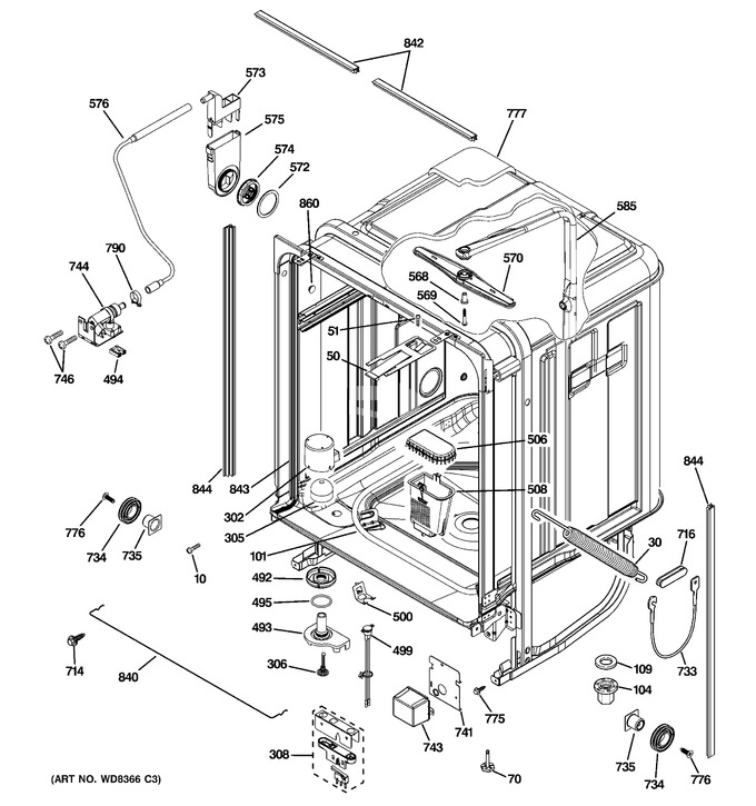 Diagram for CDWT980V00SS