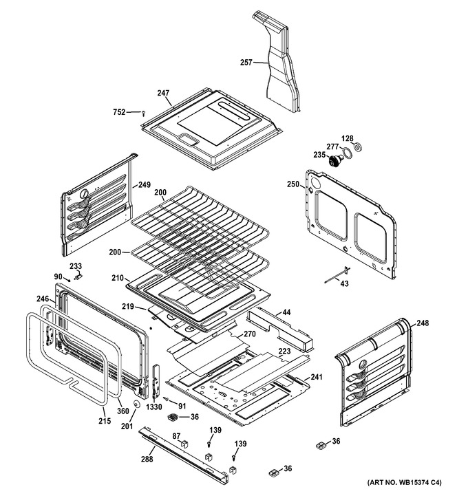 Diagram for JGB850EEF3ES