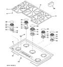 Diagram for 1 - Control Panel & Cooktop