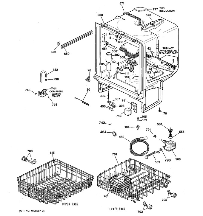 Diagram for GSD3200G00WW