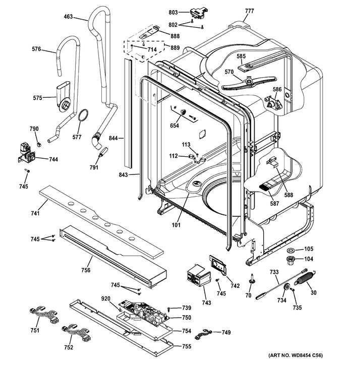 Diagram for GDF540HSF4SS