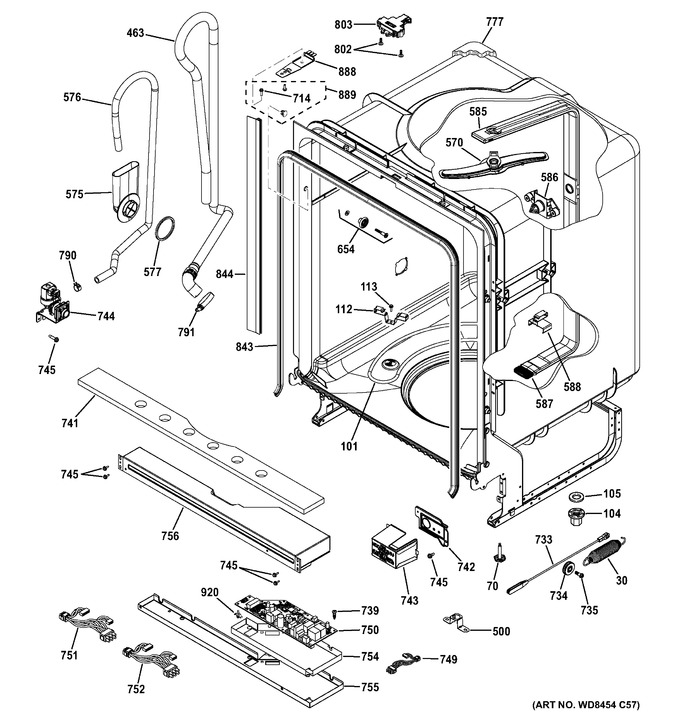 Diagram for GDT550HGD0WW