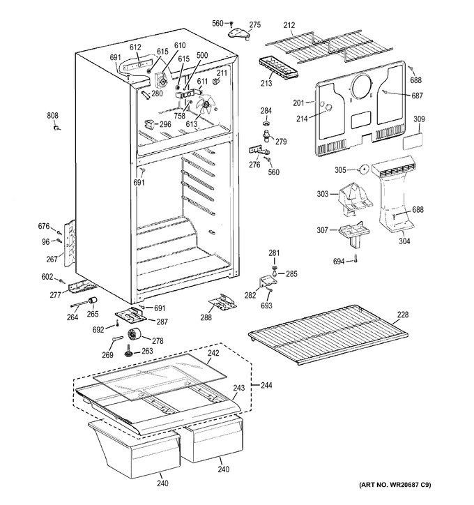 Diagram for GTH17DBDDRWW