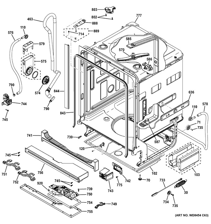 Diagram for GDT740SSF0SS