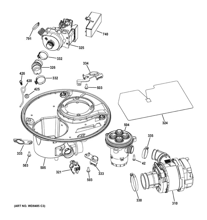 Diagram for CDT765SSF1SS