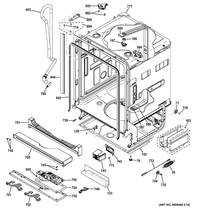 Diagram for CDT765SSF7SS
