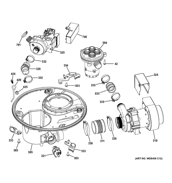 Diagram for GDT720SSF0SS