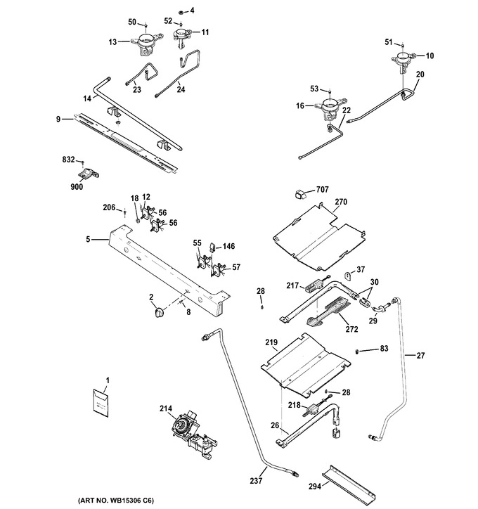 Diagram for JGB645EEK1ES