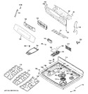 Diagram for 2 - Control Panel & Cooktop