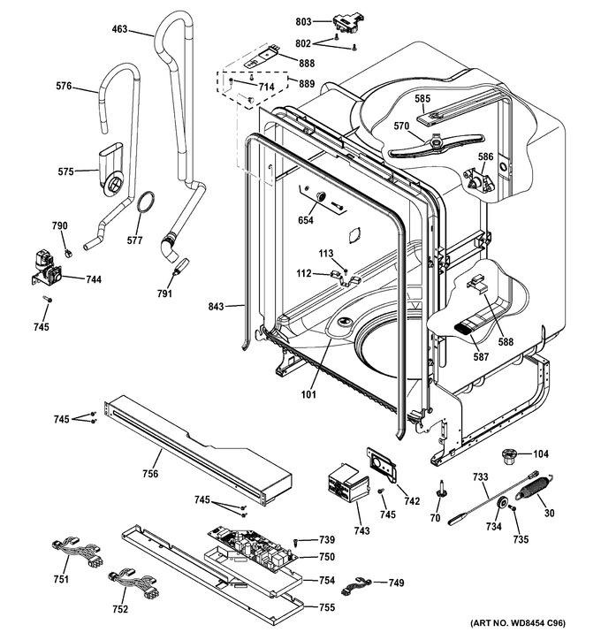 Diagram for GDF510PSD1SS