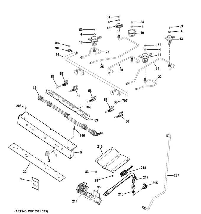 Diagram for JGBS66REK1SS