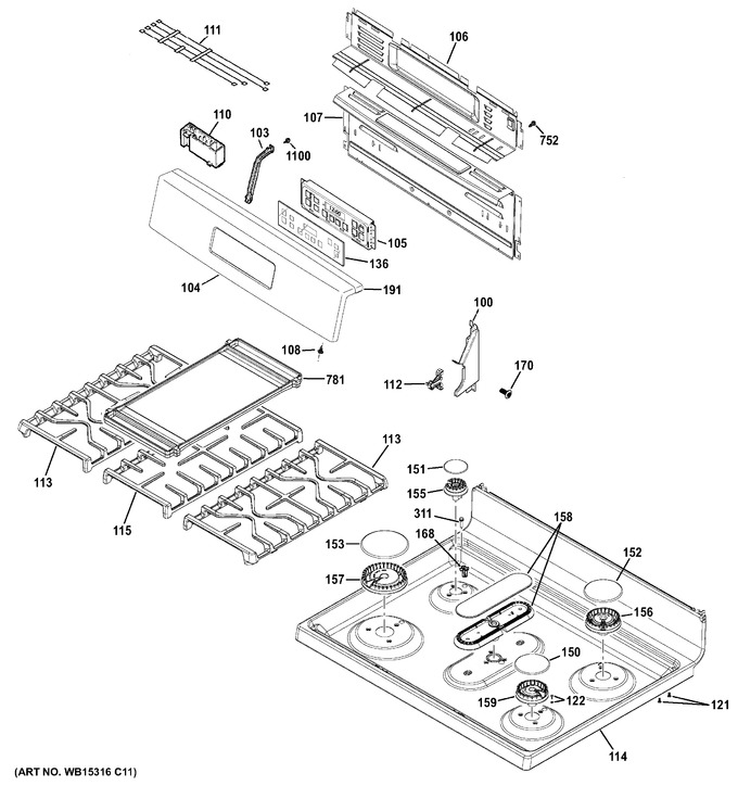 Diagram for JGBS66REK1SS