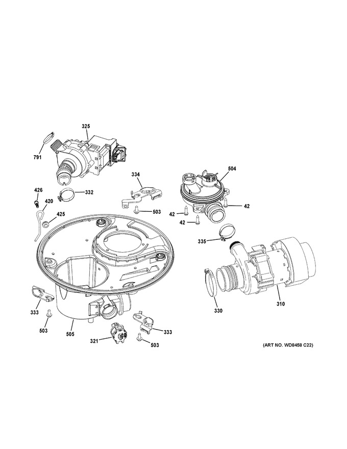 Diagram for GDT580SSF8SS