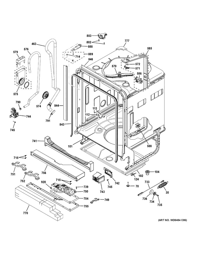 Diagram for GDT580SMF8ES