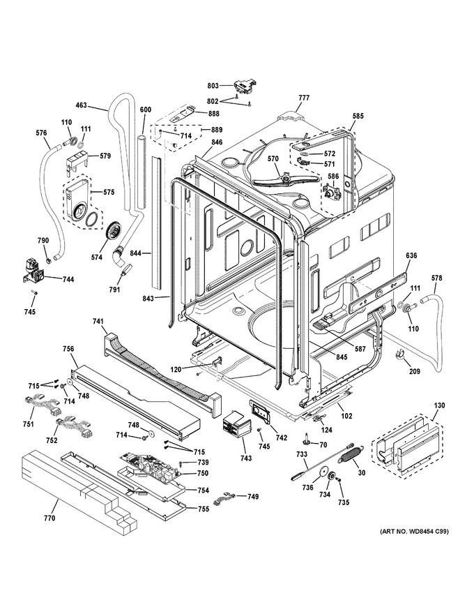 Diagram for PDT750SSF1SS