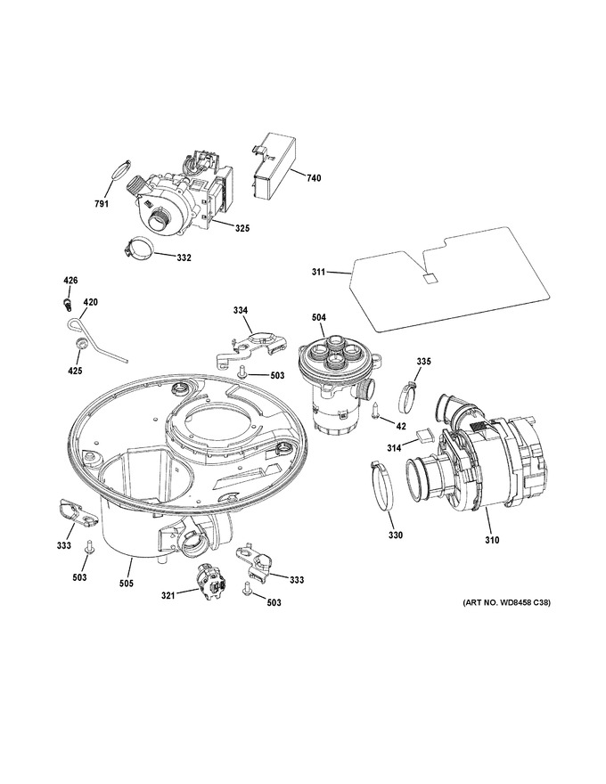 Diagram for PDT750SSF2SS