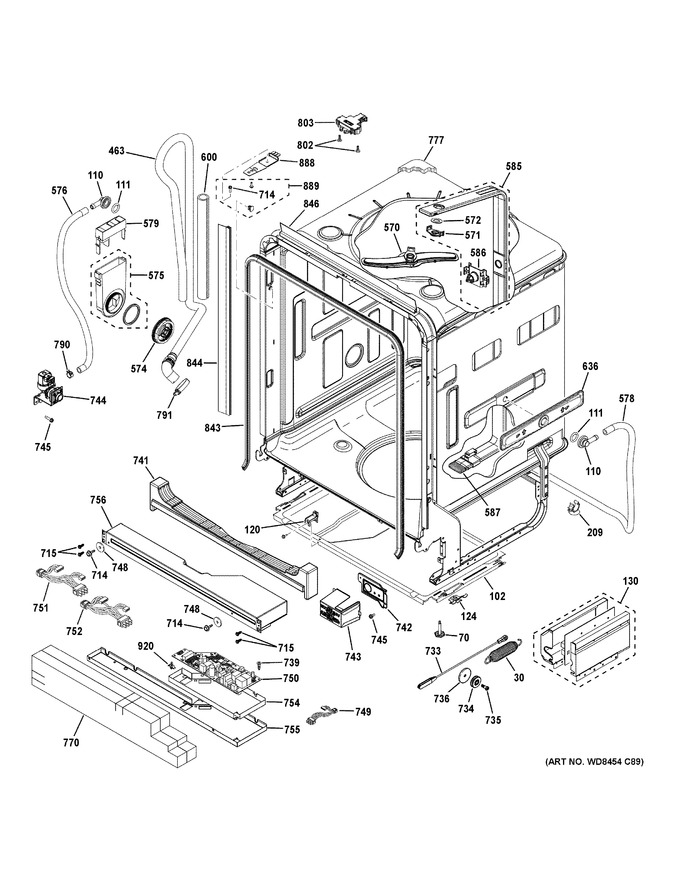 Diagram for PDT750SSF7SS