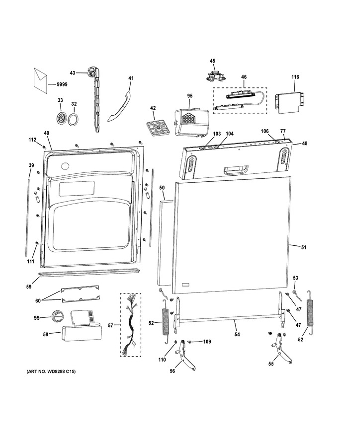 Diagram for PDW1860K01SS