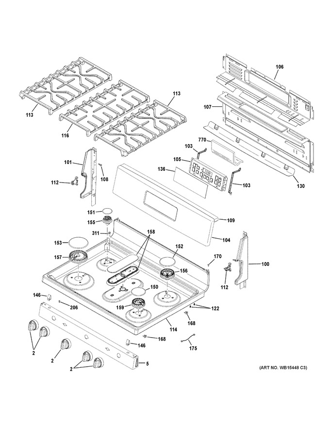 Diagram for JGB660EEJ2ES