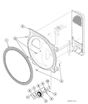 Diagram for Rear Bulkhead, Felt Seal And Cylinder Roller - 1 Phase Models