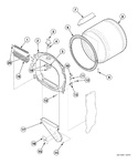 Diagram for Front Bulkhead, Air Duct, Felt Seal And Cylinder