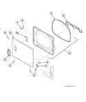 Diagram for Dryer Door Without Window
