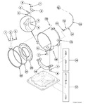 Diagram for Outer Tub, Front And Clamp Ring